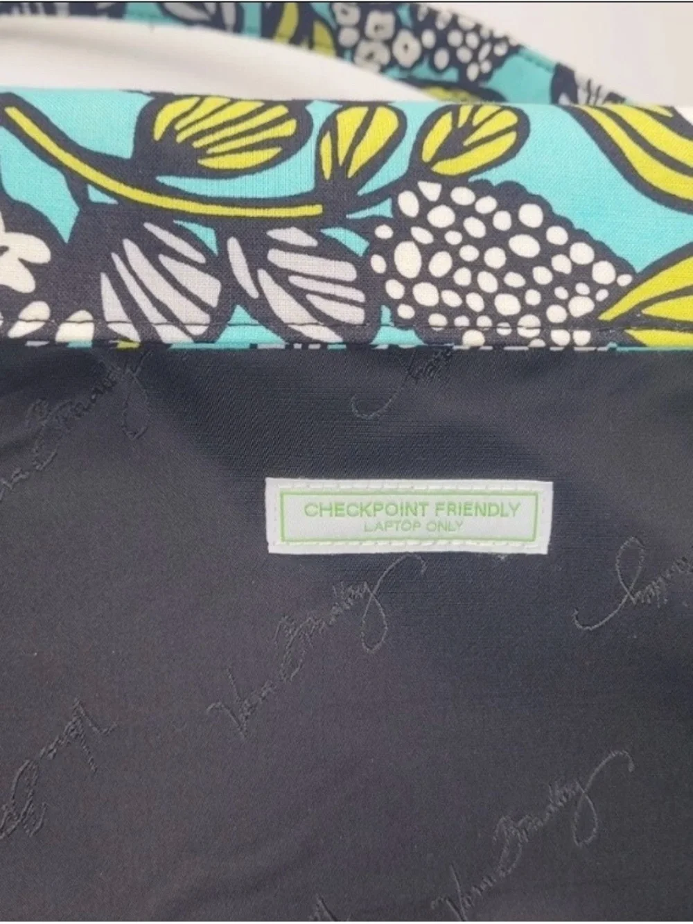 Vera Bradley RETIRED Island Blooms Laptop Tote